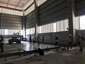 Laying floor for Pan Asia Logistics